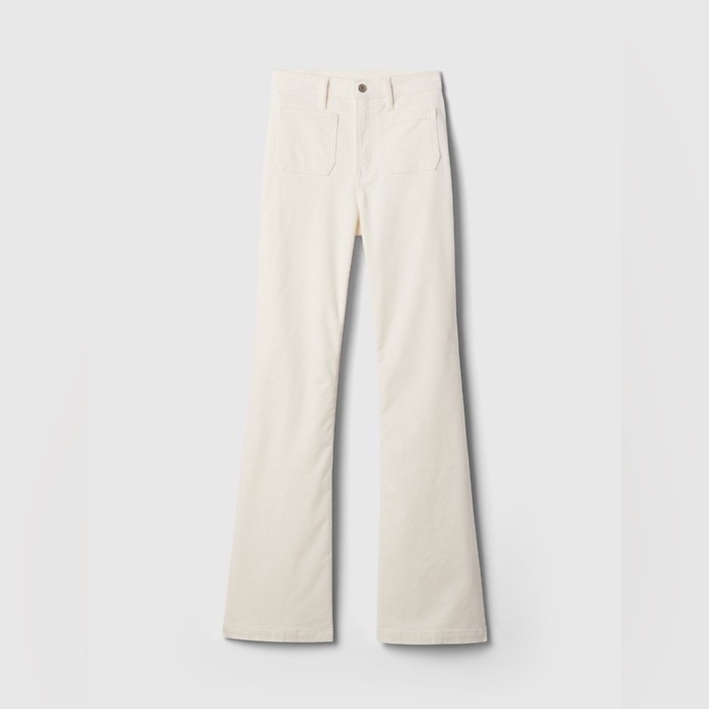 GAP Women's Off-White Flare Jeans